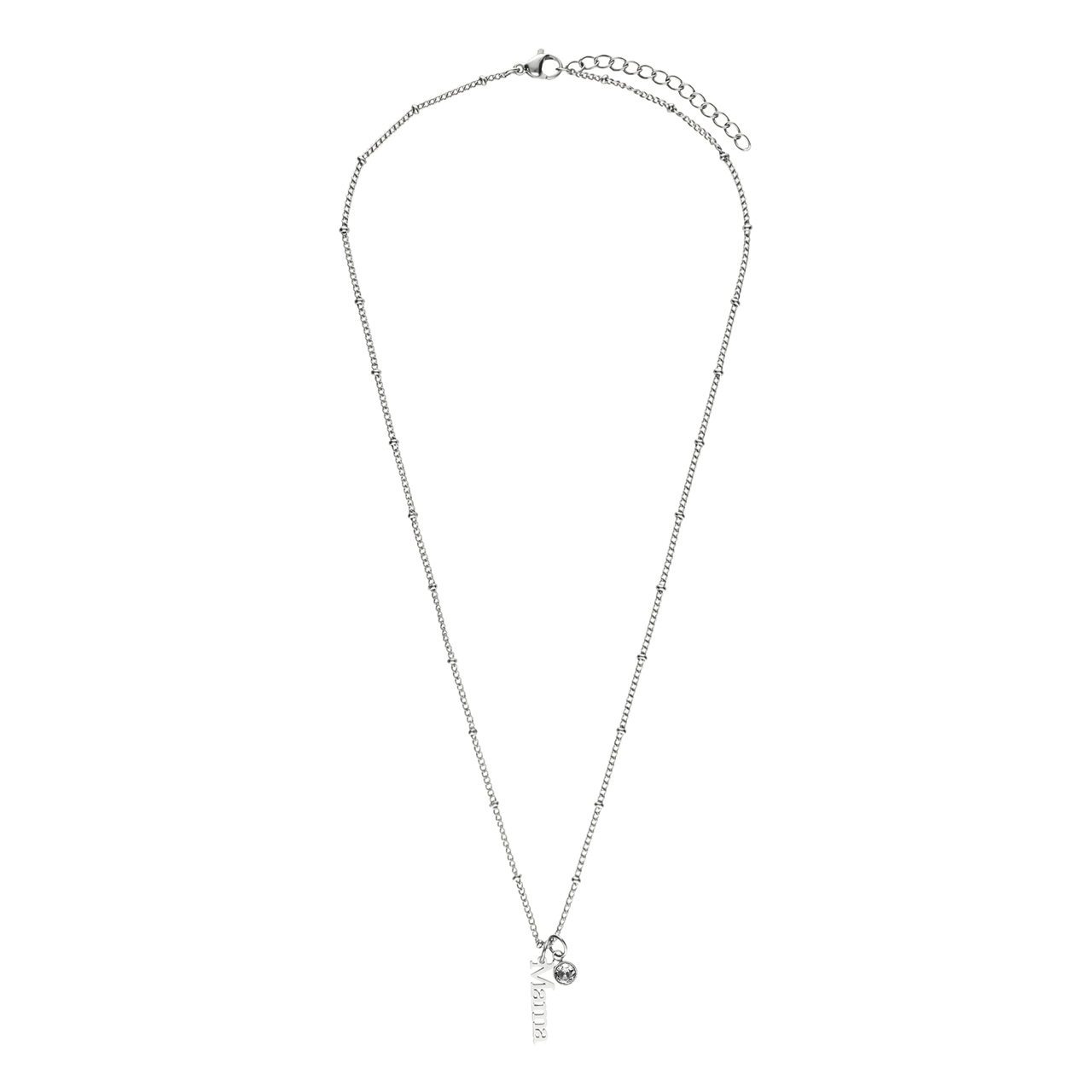 Stainless steel ketting met mama