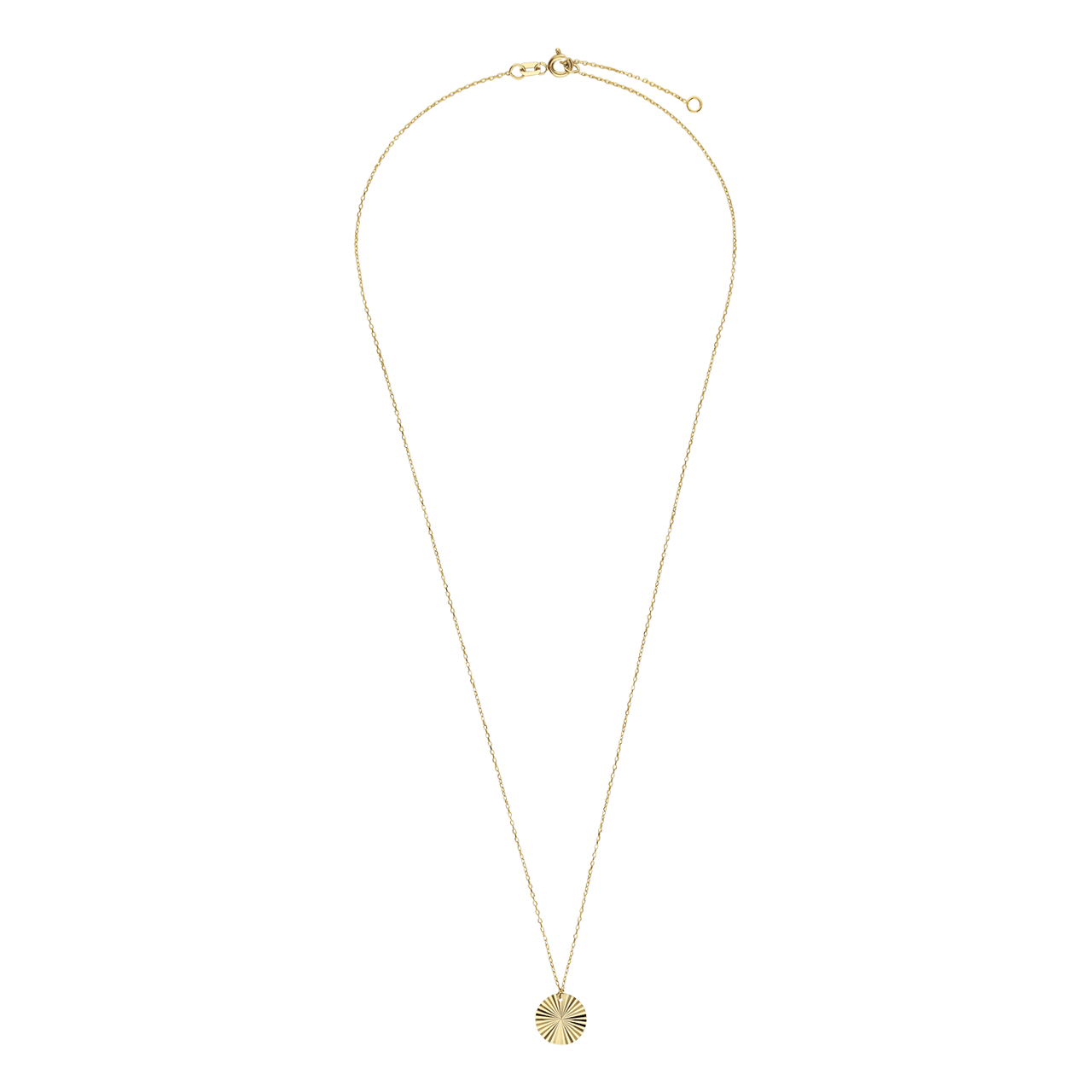 14-karätige Gelbgoldkette mit Anhänger