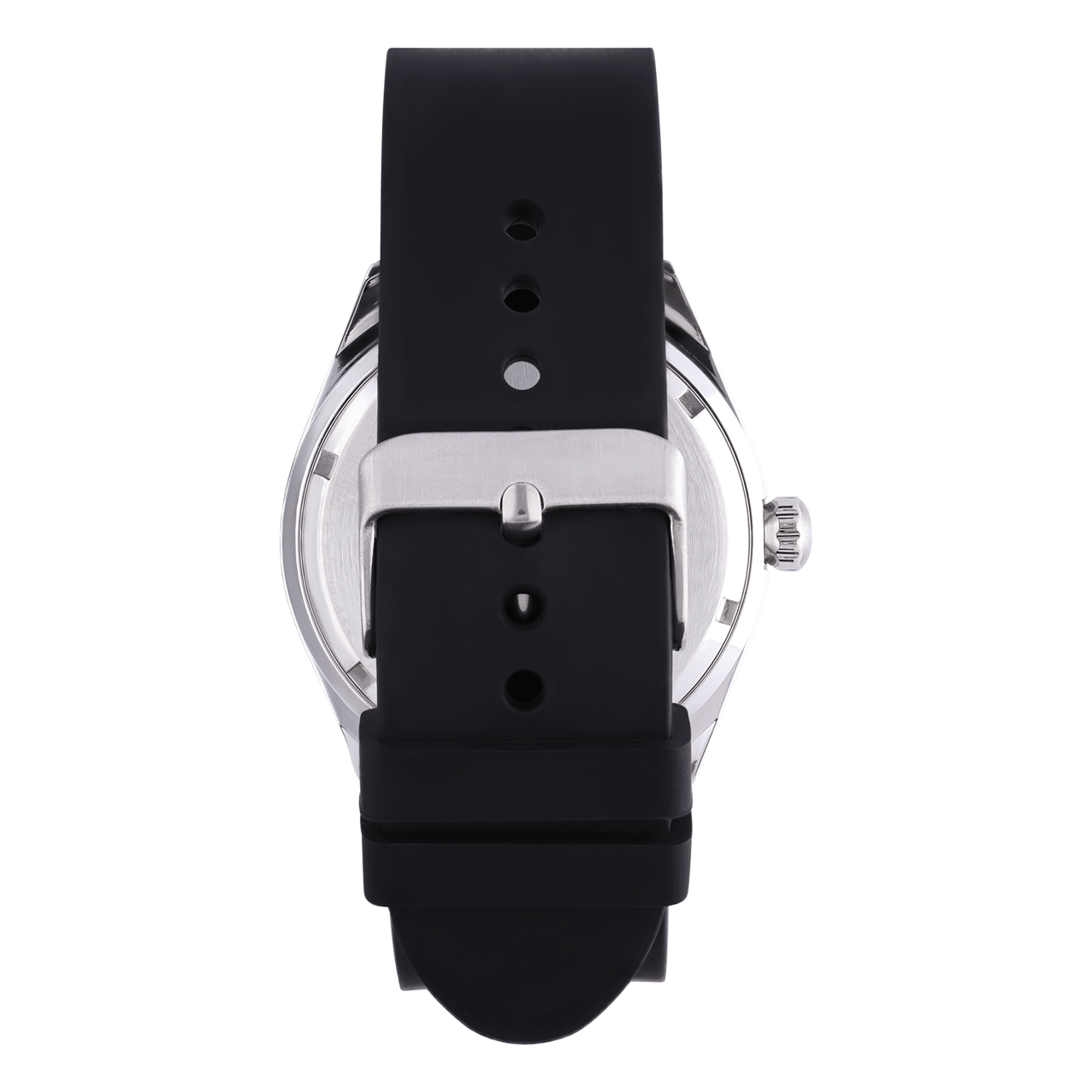 LORUS Herrenuhr mit schwarzem Kautschukarmband RS959DX9