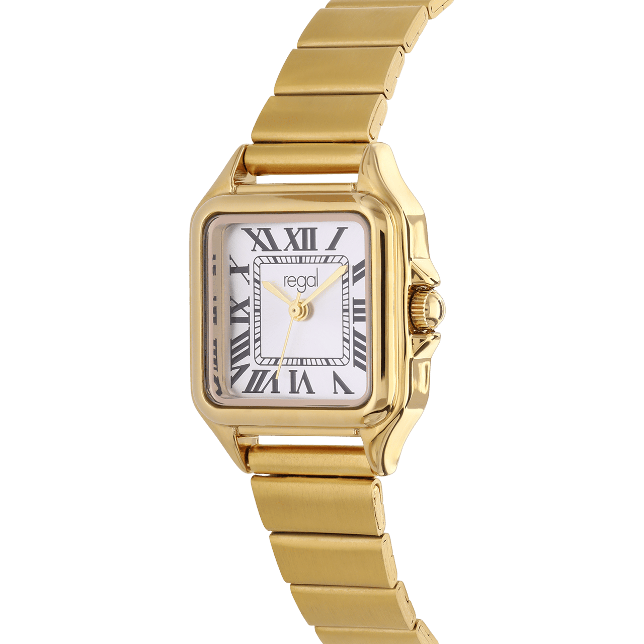 Regal goudkleurig horloge staal met gratis armband