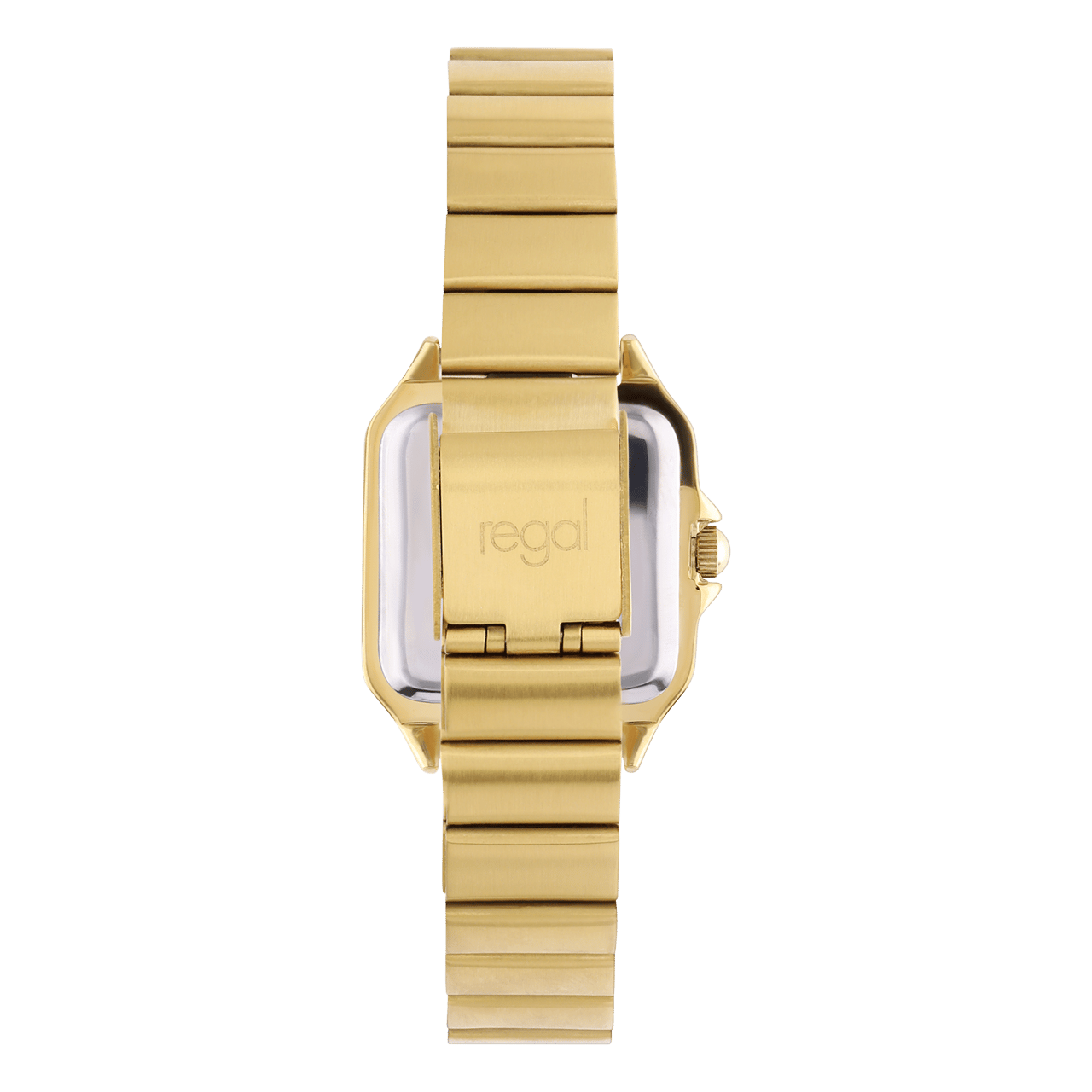 Regal goudkleurig horloge staal met gratis armband