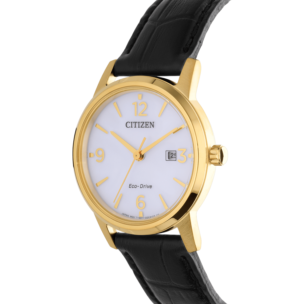 Citizen leren dameshorloge EW2722-01A