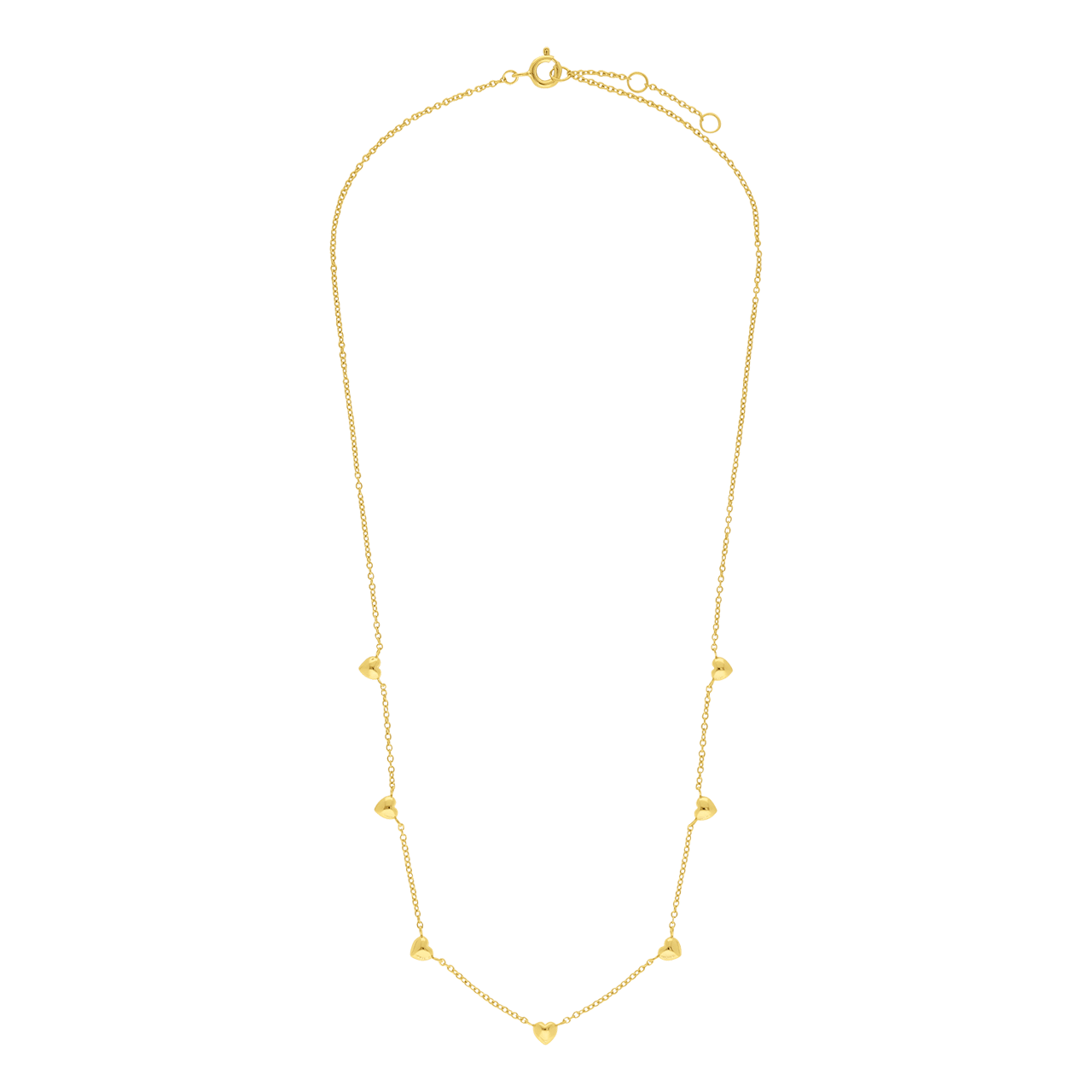 Zilveren goldplated ketting met hanger voor dames