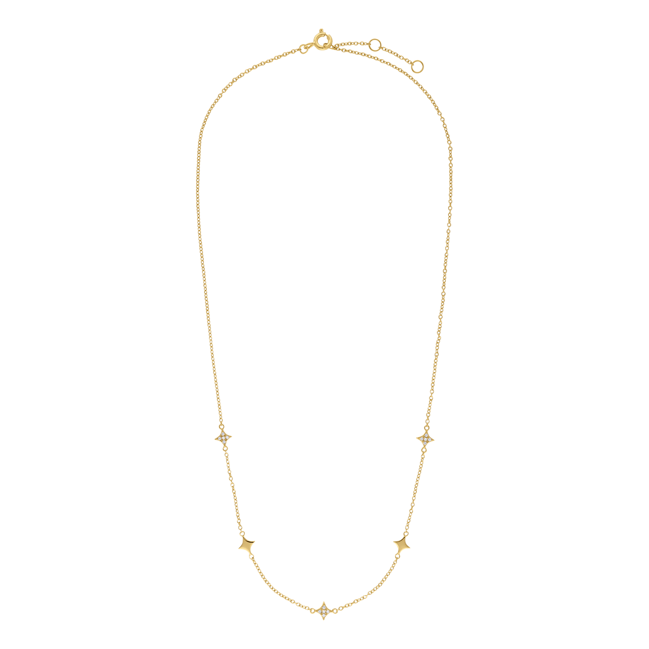 Silberne goldbeschichtete Halskette für Damen