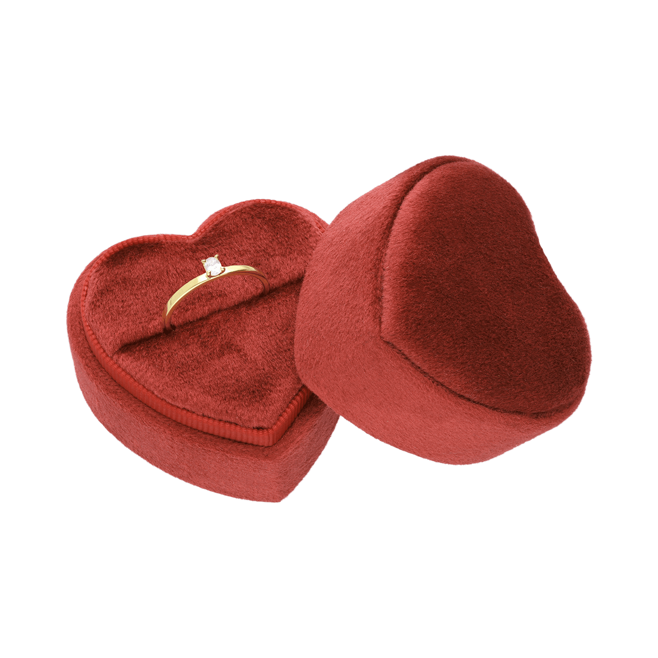 Vintage Schachtel Herz rot