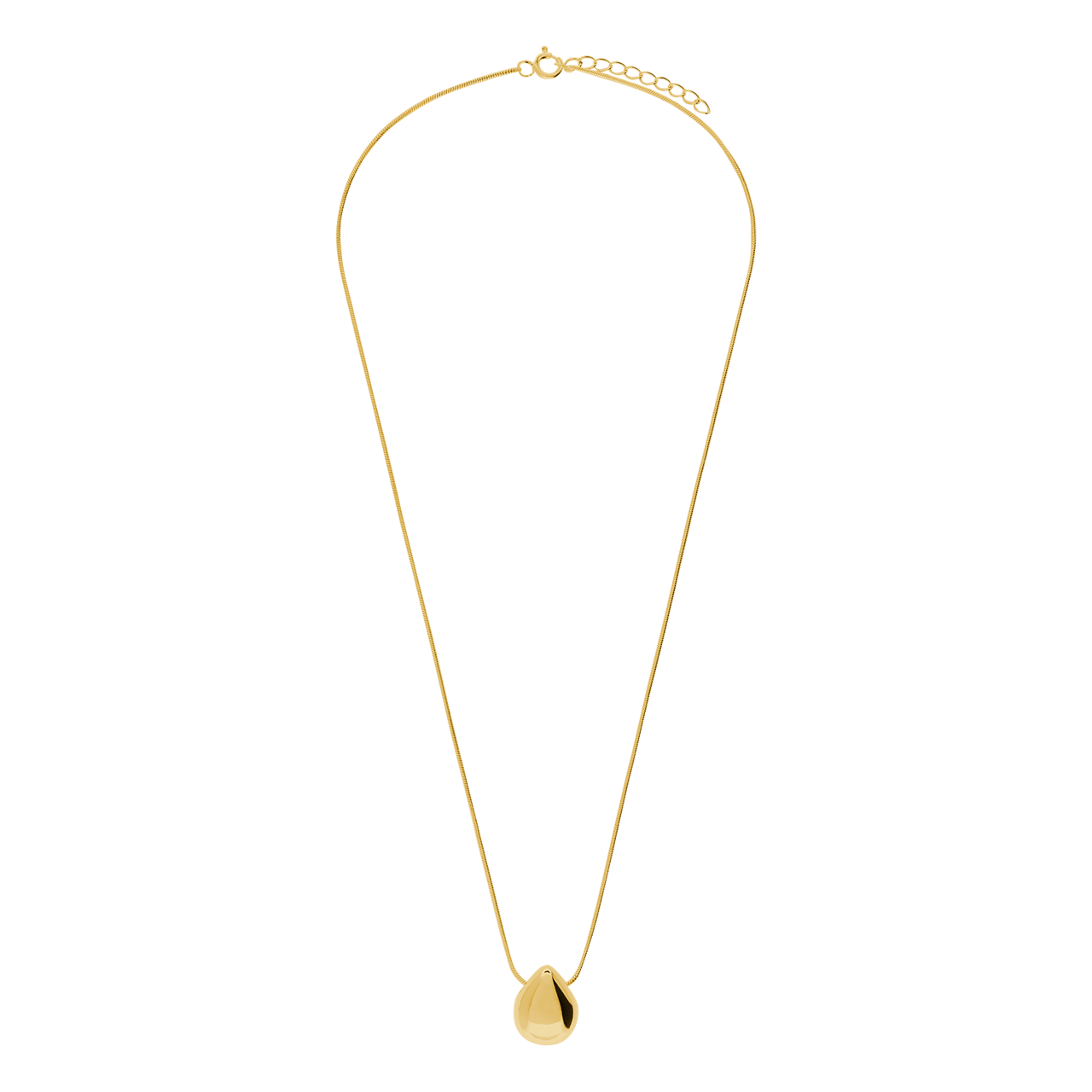 Zilveren goldplated ketting met hanger voor dames