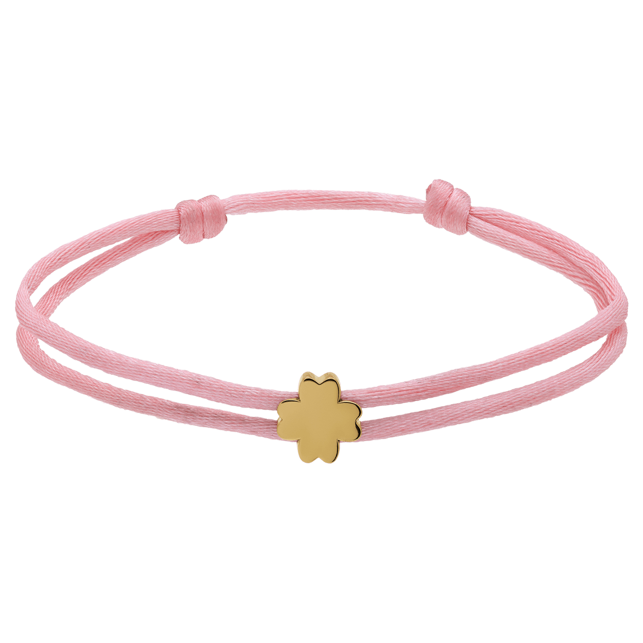Edelstahl Damenarmband mit Kleeblatt