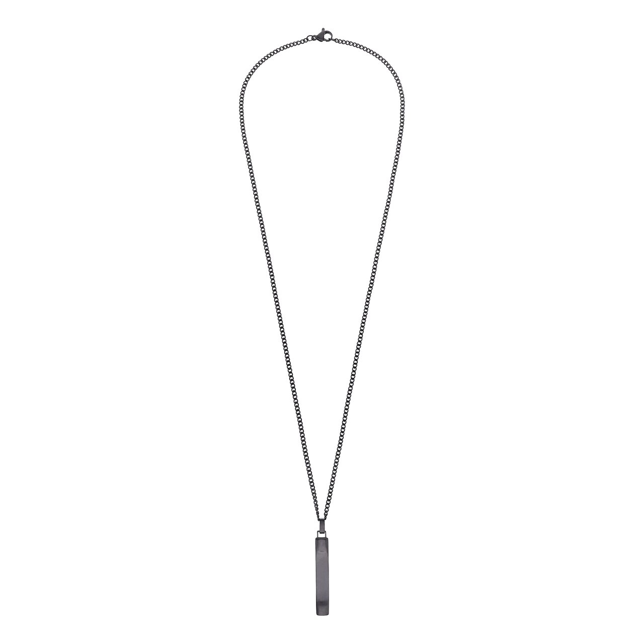 Stainless steel herenketting met hanger staaf