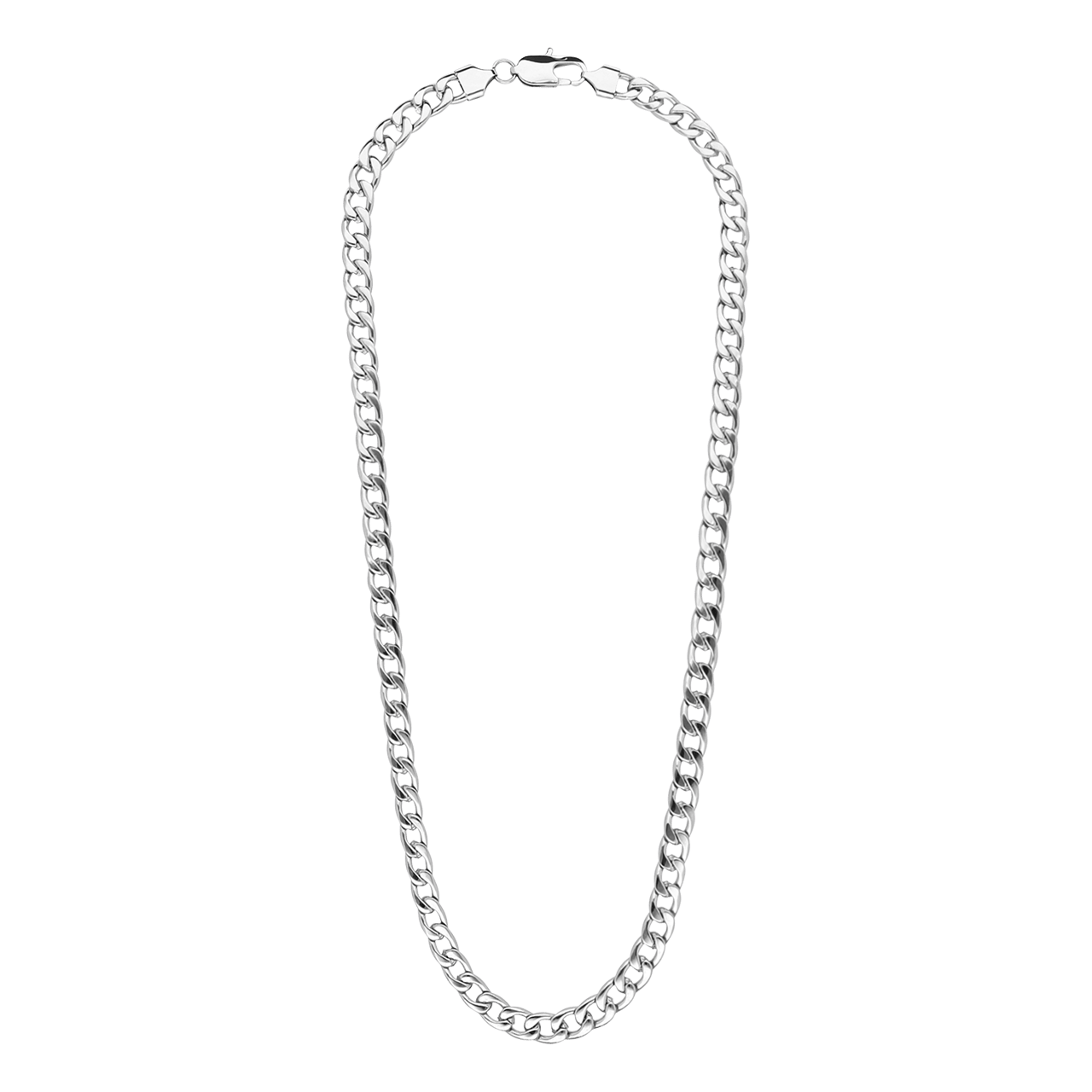 Stainless steel herenketting gourmetschakel