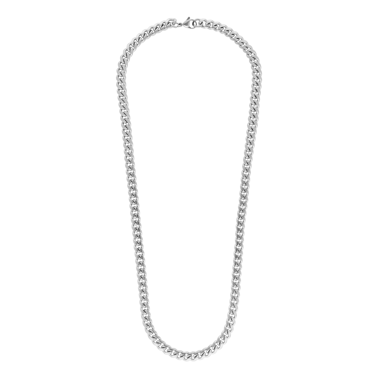 Stainless steel herenketting gourmetschakel