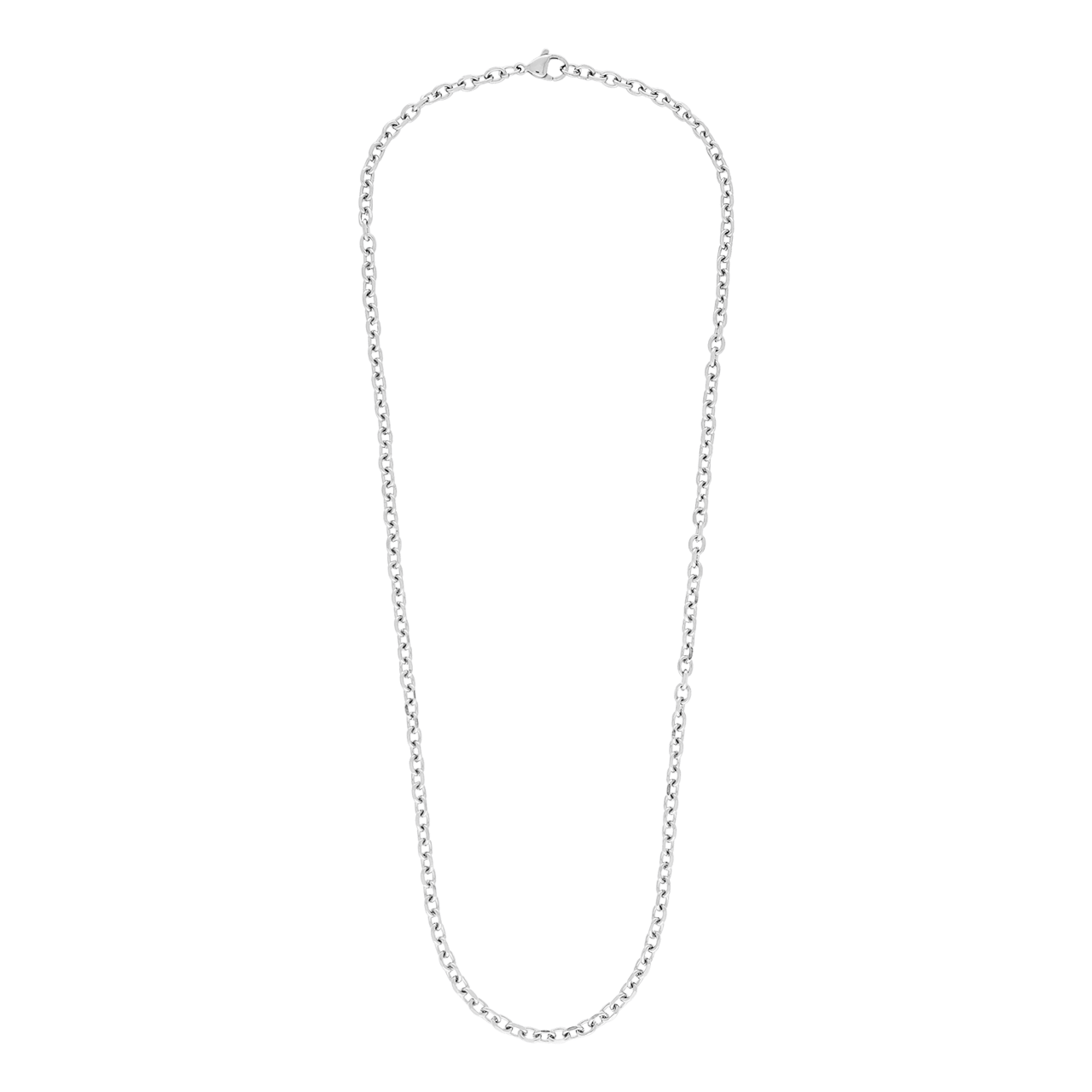 Stainless steel herenketting gourmetschakel
