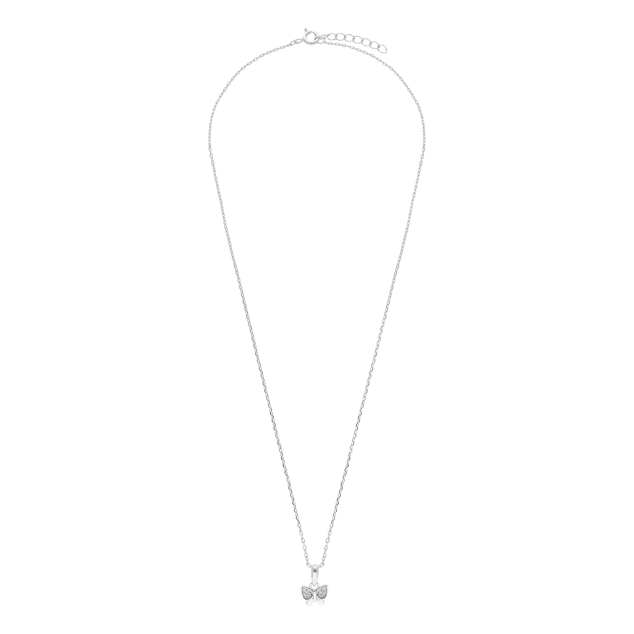 Silberne Kette mit Schmetterling