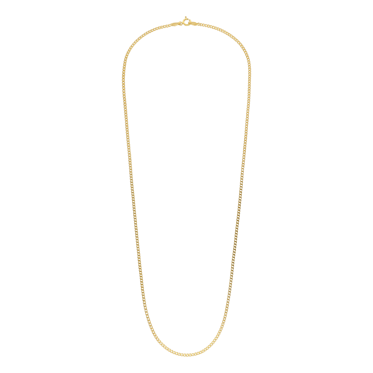 Zilveren goldplated ketting met gourmet schakel