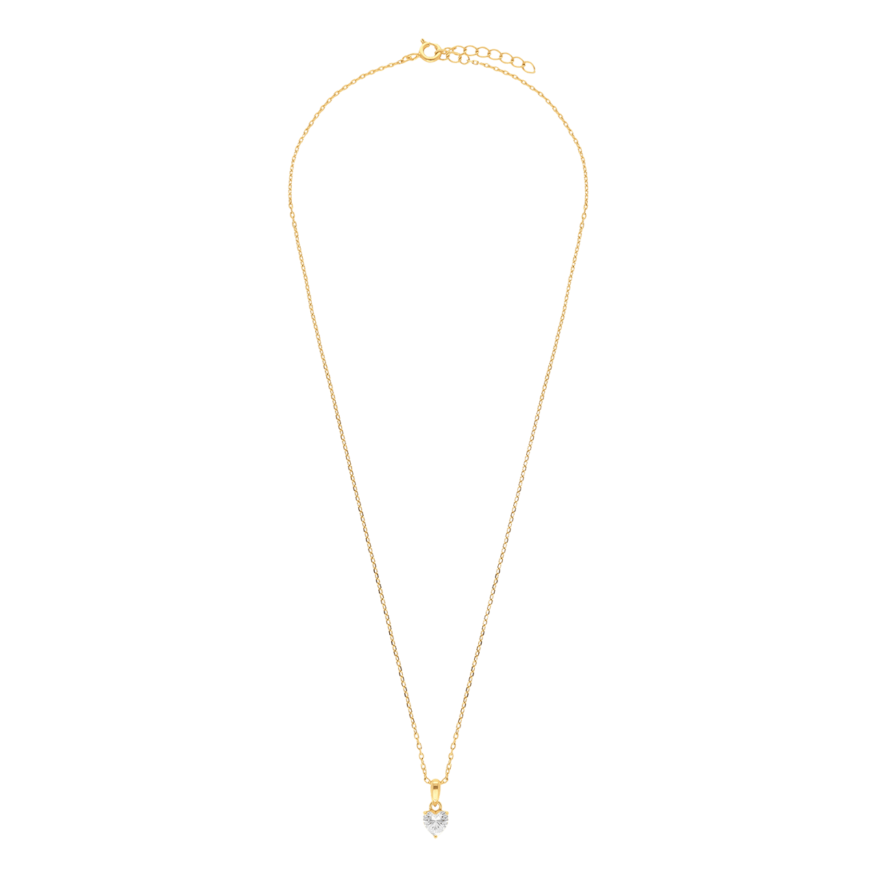 Silberne goldbeschichtete Halskette mit Anhänger für Damen