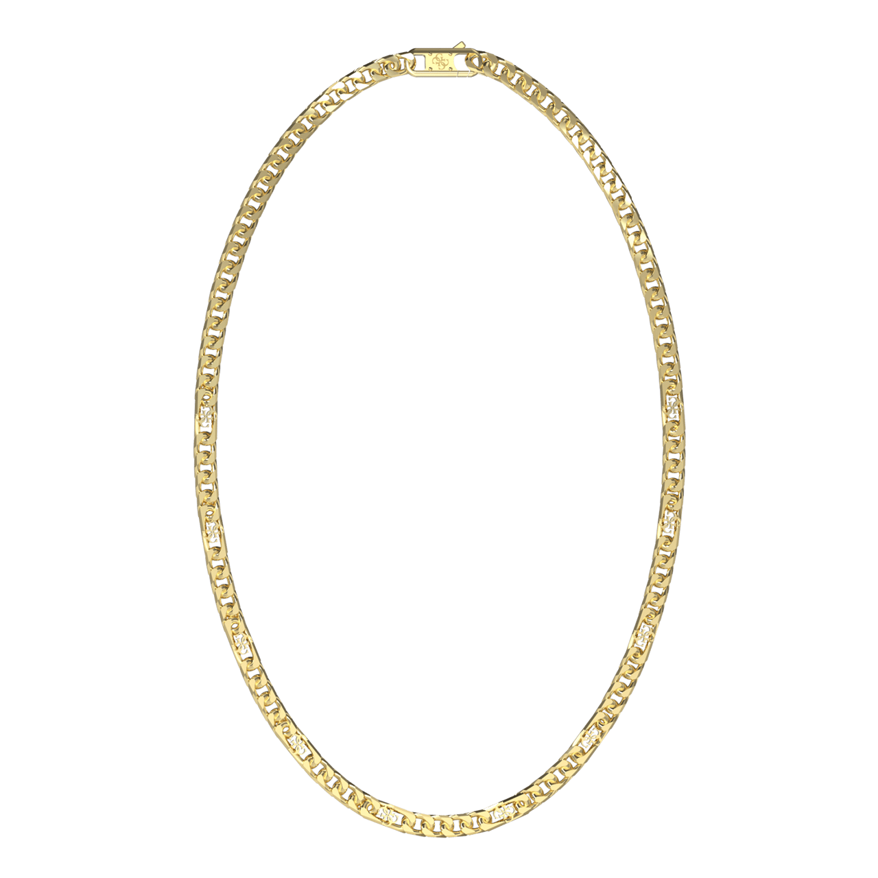 Guess heren stainless steel goldplated collier
