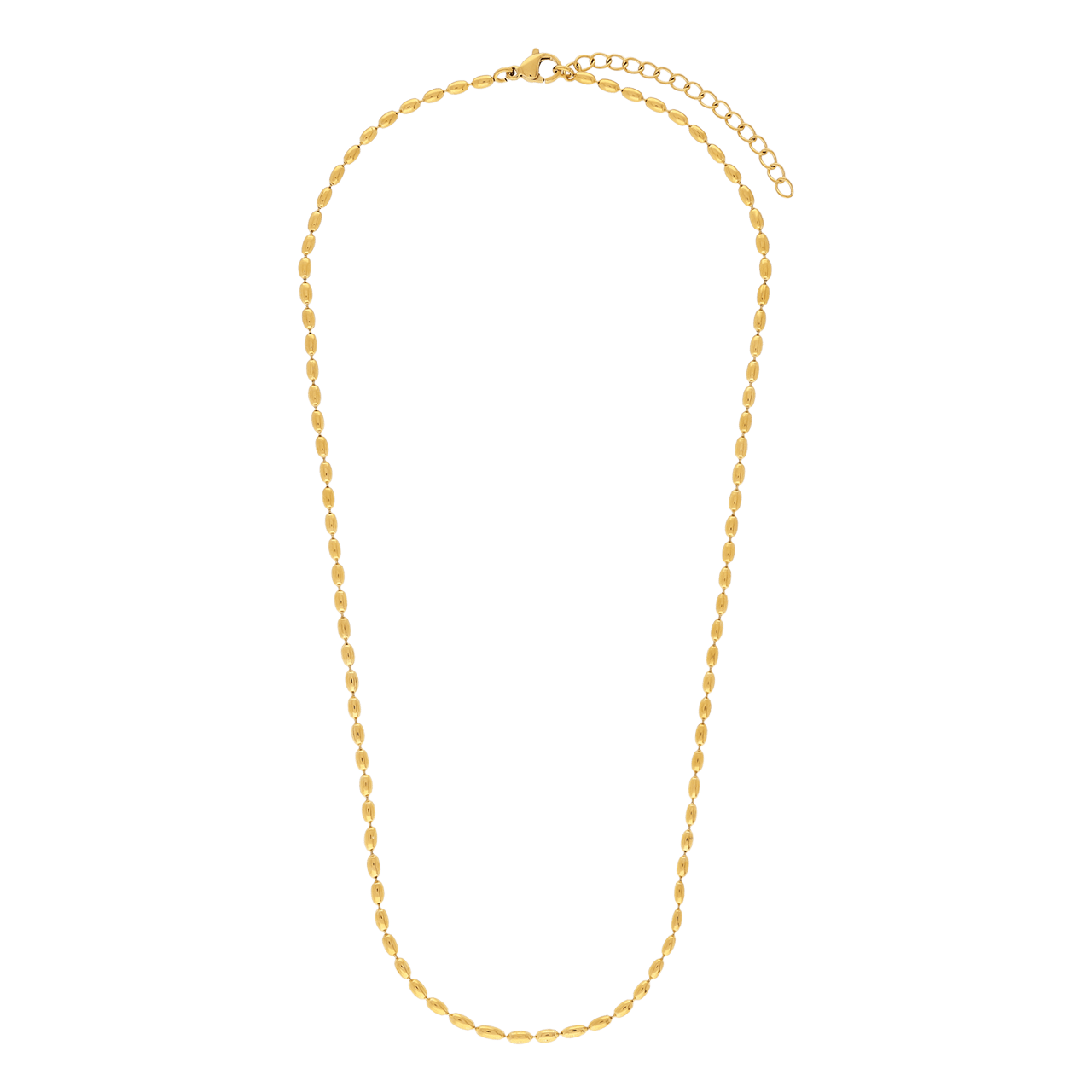 Stainless steel goldplated ketting