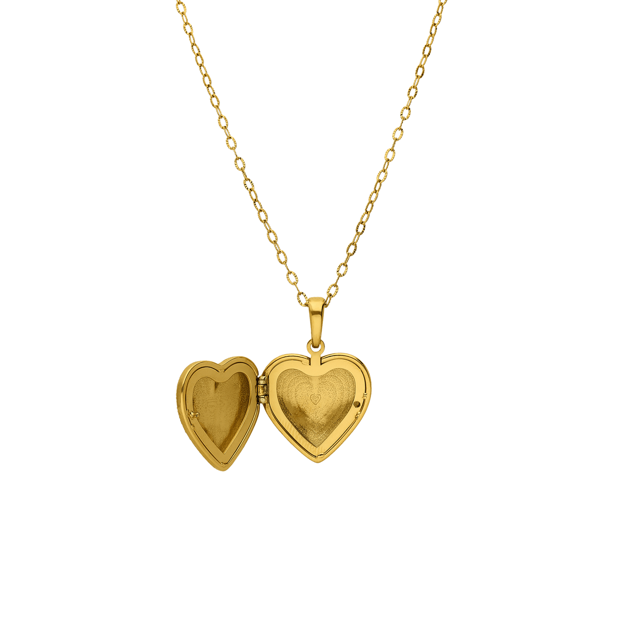 Stainless steel ketting met medaillon hart met zirkonia voor dames