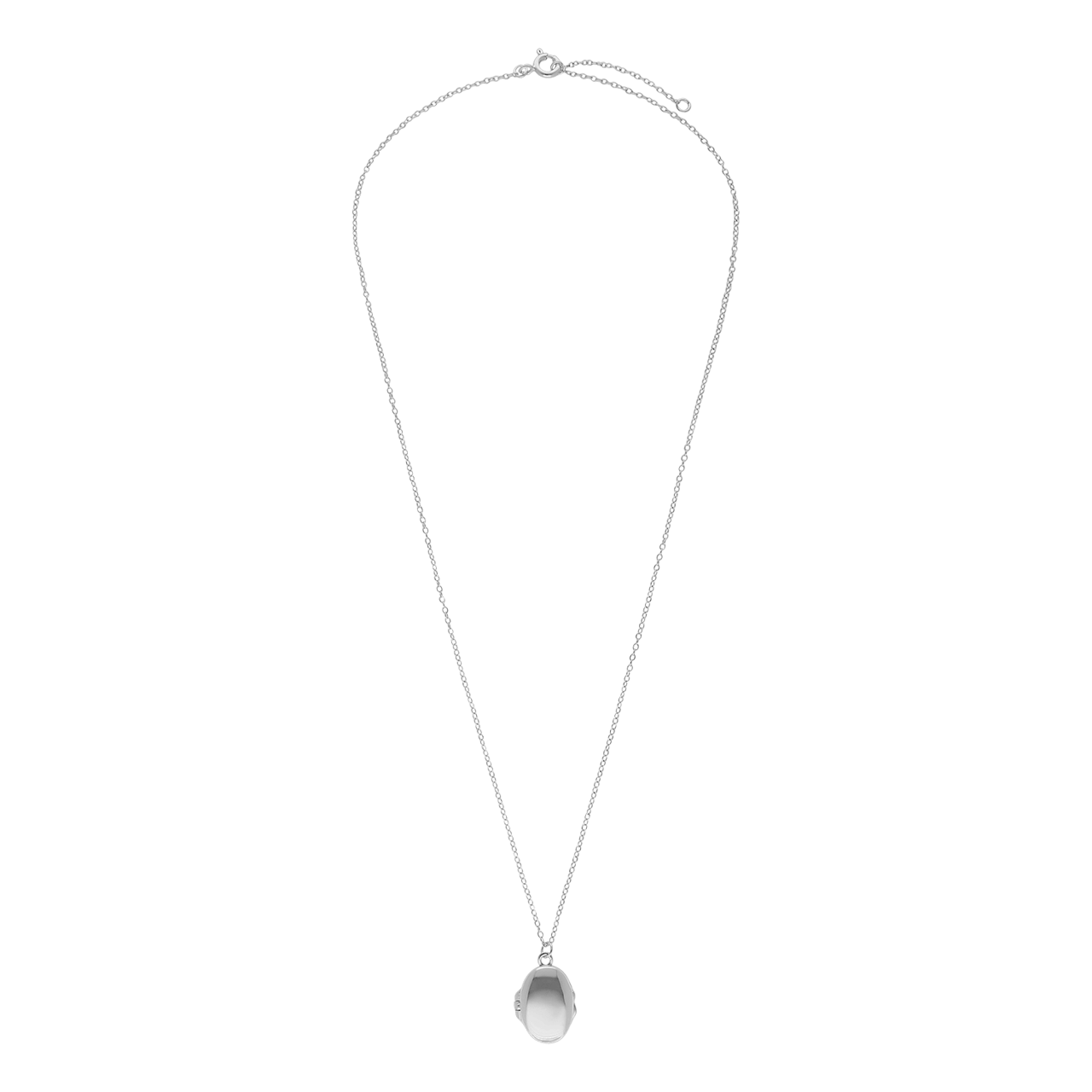 Zilveren ketting met hanger medaillon voor dames