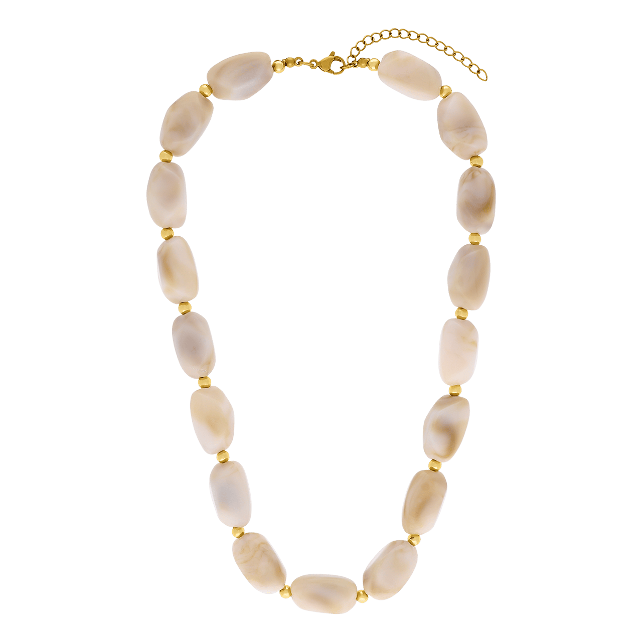 Stainless steel kralenketting voor dames