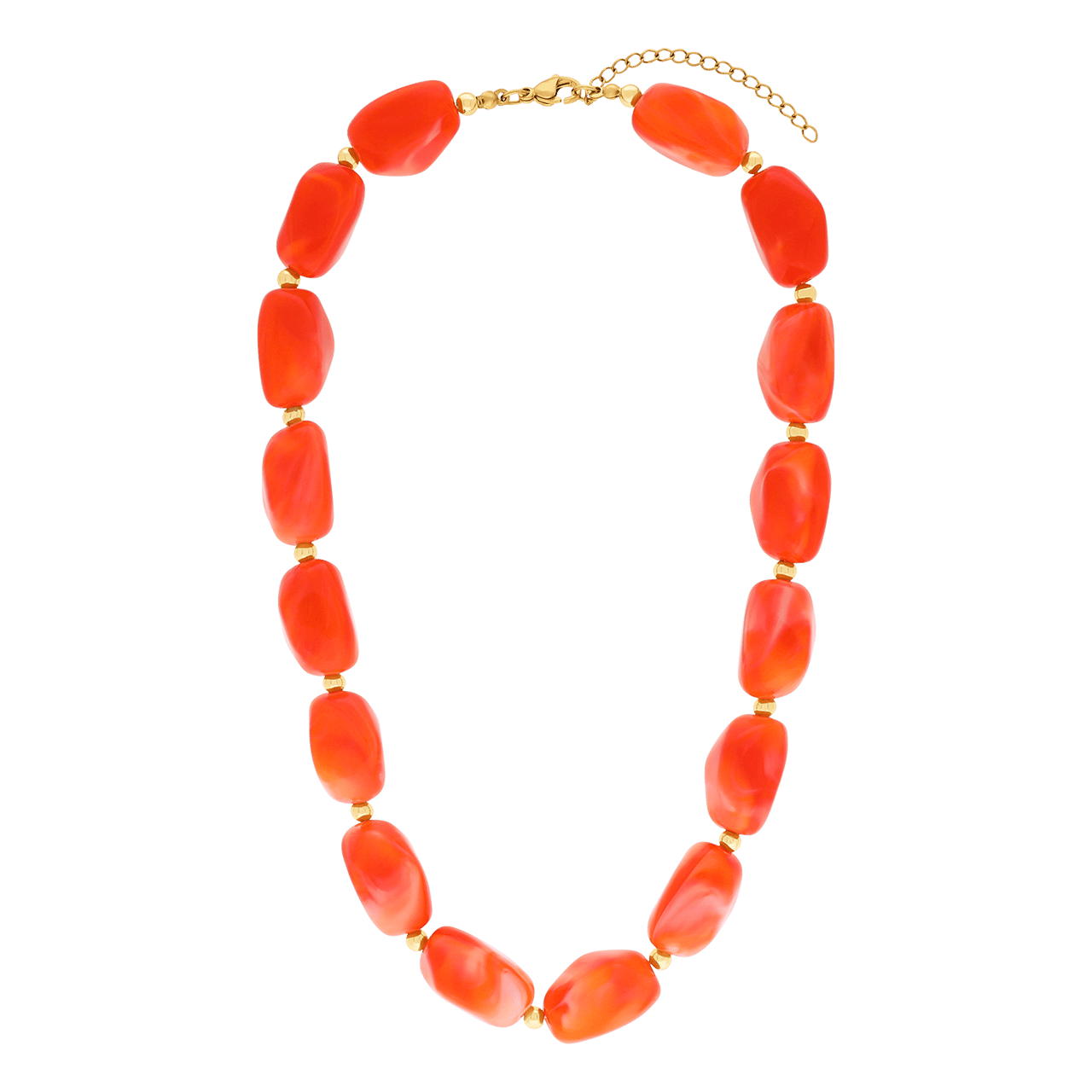 Stainless steel kralenketting voor dames