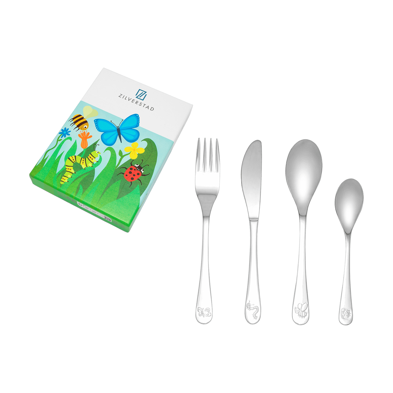Kinderbesteck Naturfreunde 4-teilig Edelstahl