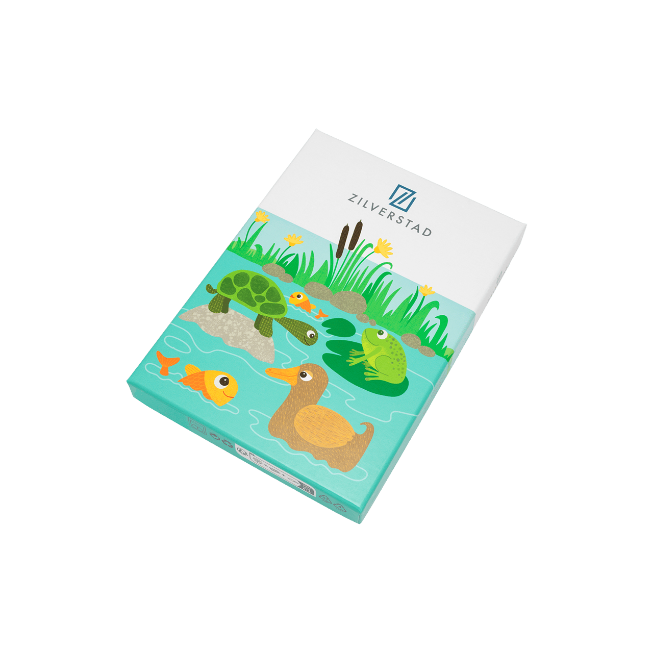 Kinderbestek set vijver dieren