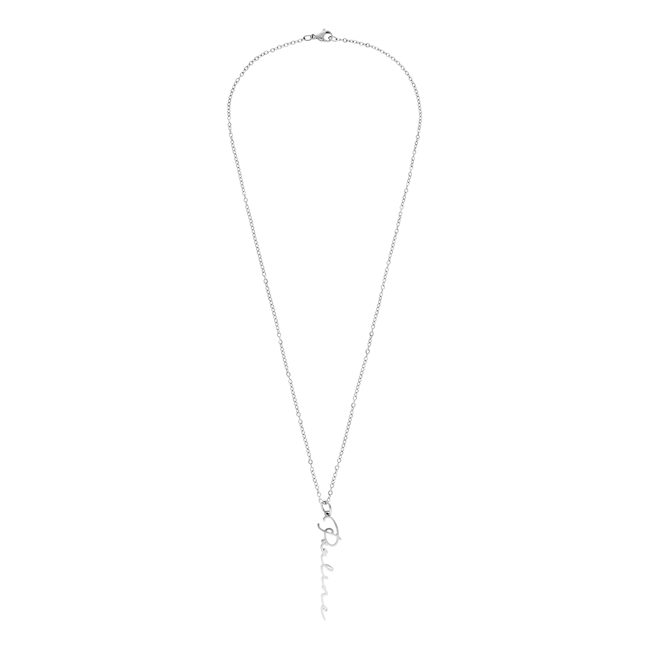 Stainless steel naamketting voor dames