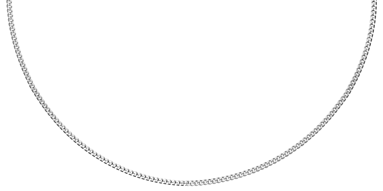 Gerecycleerd zilveren ketting gourmet