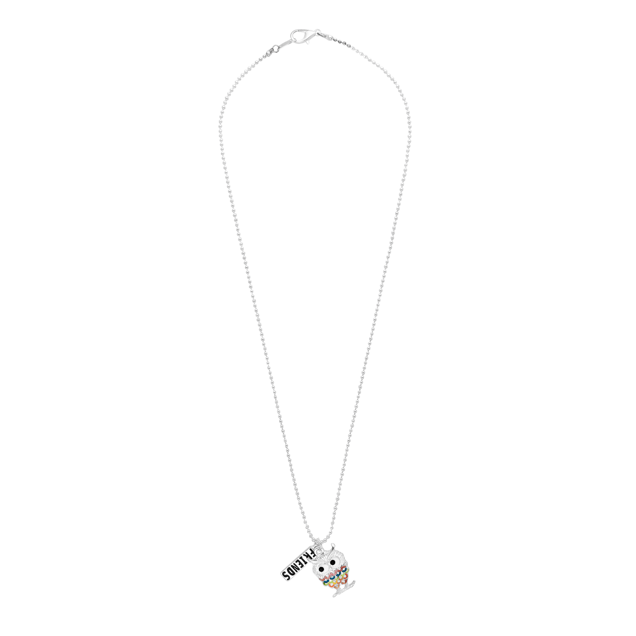 Zilverkleurige bijoux BFF ketting