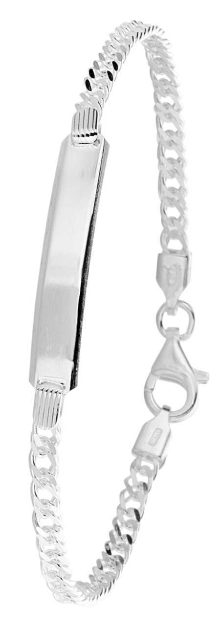 Plattenarmband aus 925 Silber 19 cm