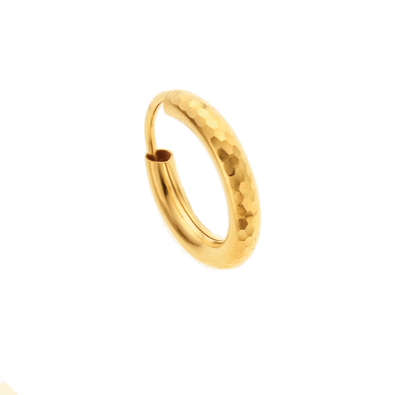 Herrenohrring, 585 Gelbgold, 15 mm