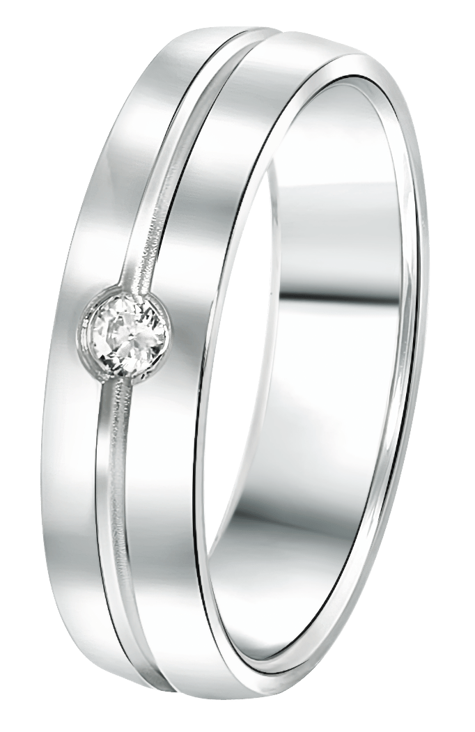 Zilveren liefdesring London dames