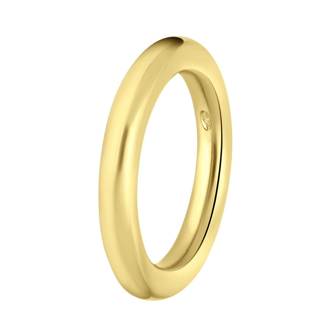 Stalen goldplated ring voor dames