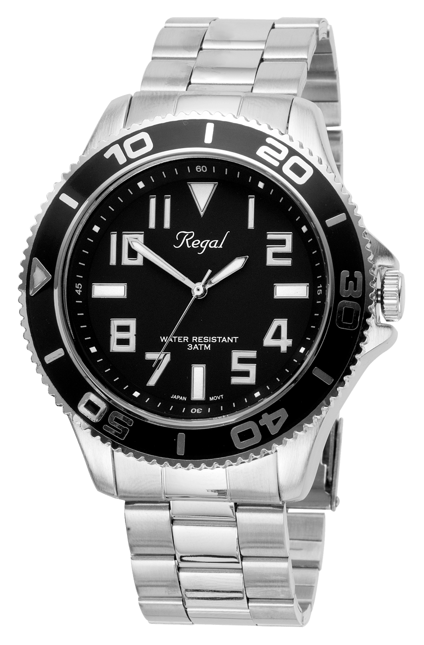 Regal horloge zilverkleurige band