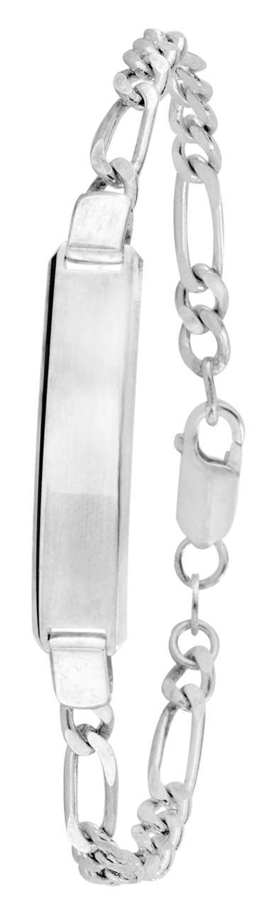 Silbernes Plattenarmband für Herren