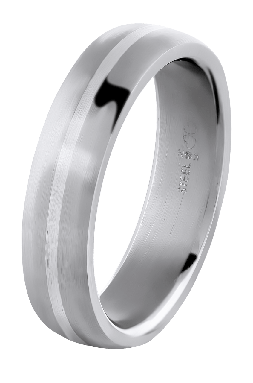 Stainless steel Vriendschapsring dames en heren Valentia