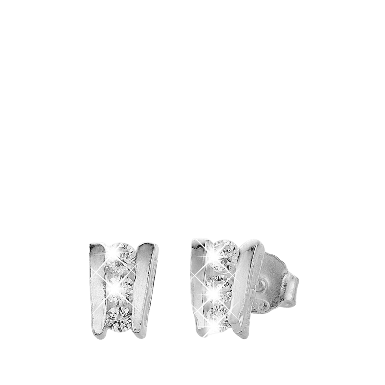 Ohrringe, 925 Silber, mit Zirkonia
