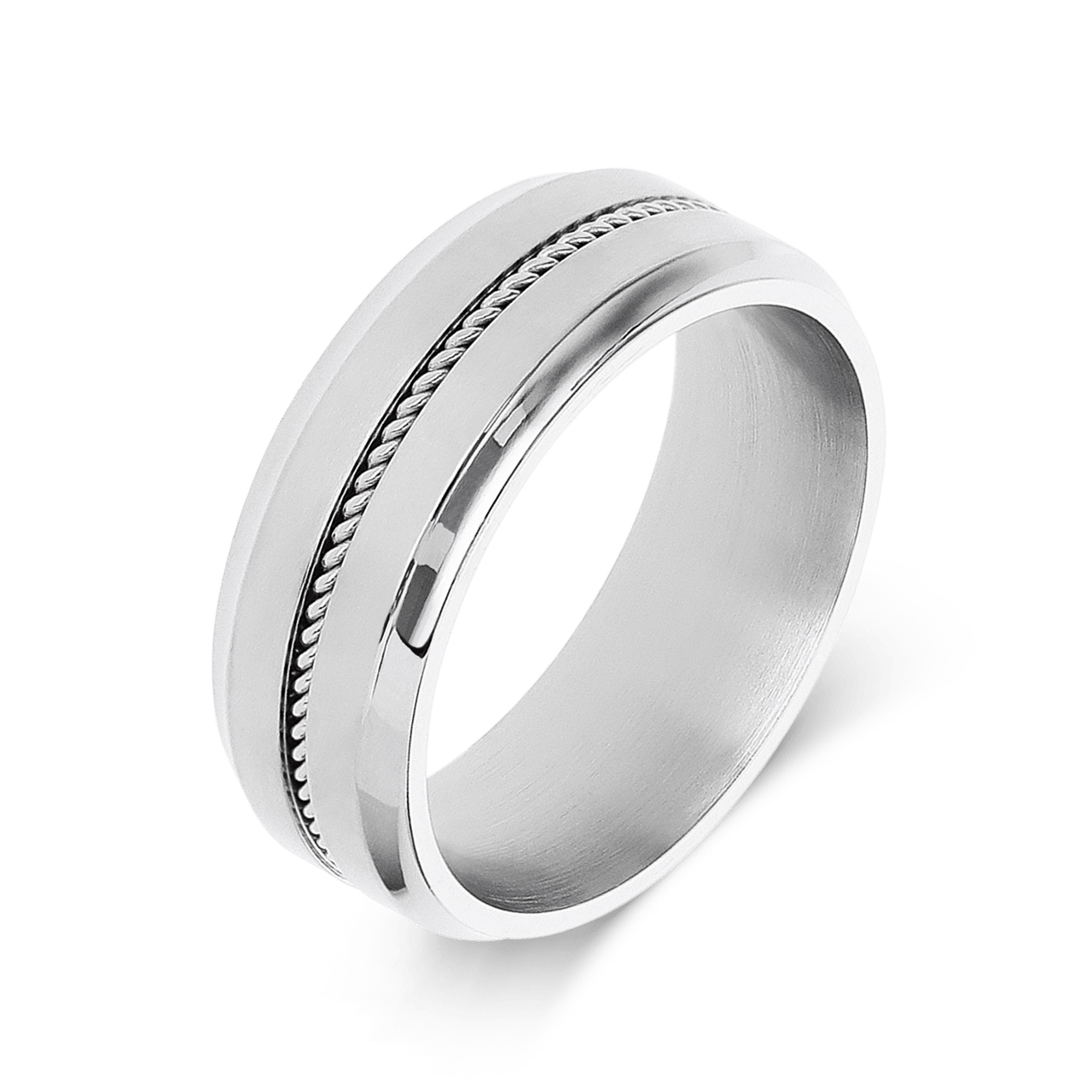 Gerecycled stainless steel herenring kabel