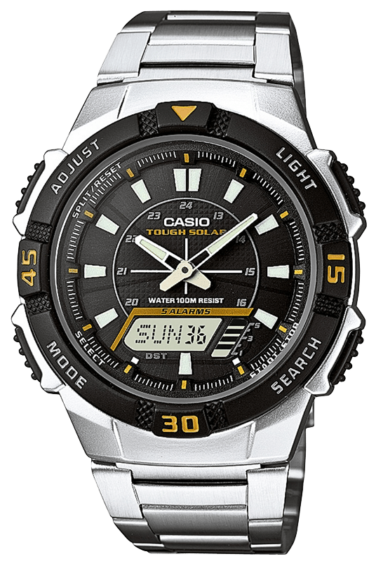 Casio Analoog en digitaal Heren Horloge Zilverkleurig AQ-S800WD-1EVEF