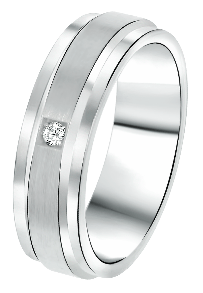 Zilveren liefdesring Shanghai dames