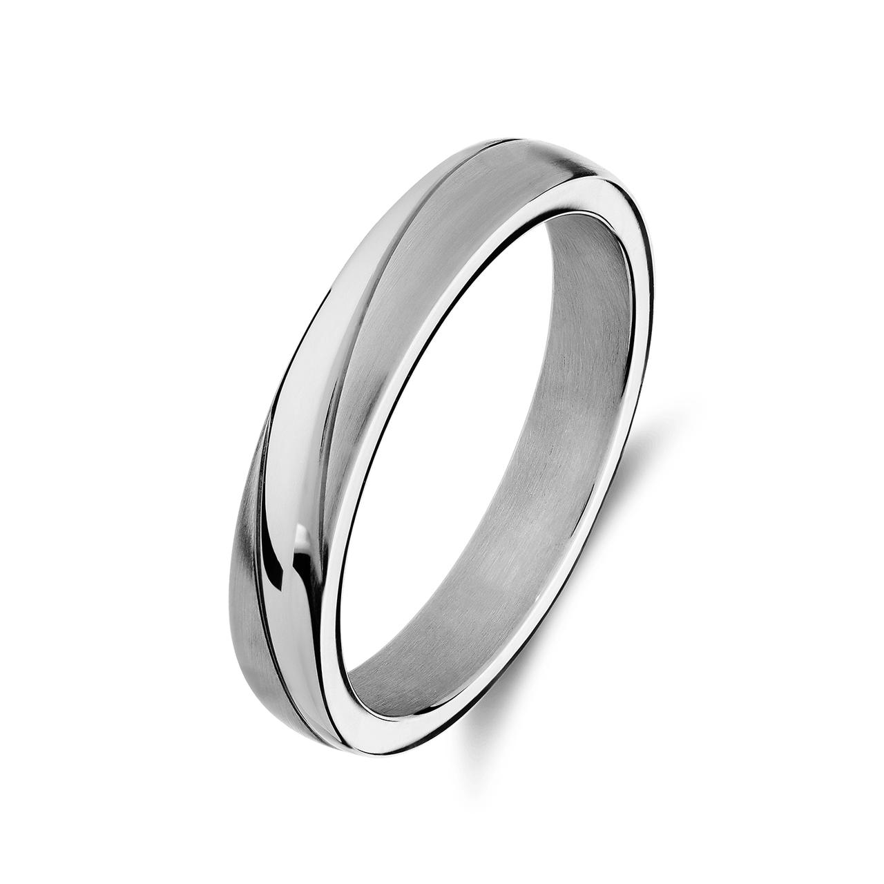 Gerecycleerd stainless steel vriendschapsring sydney heren