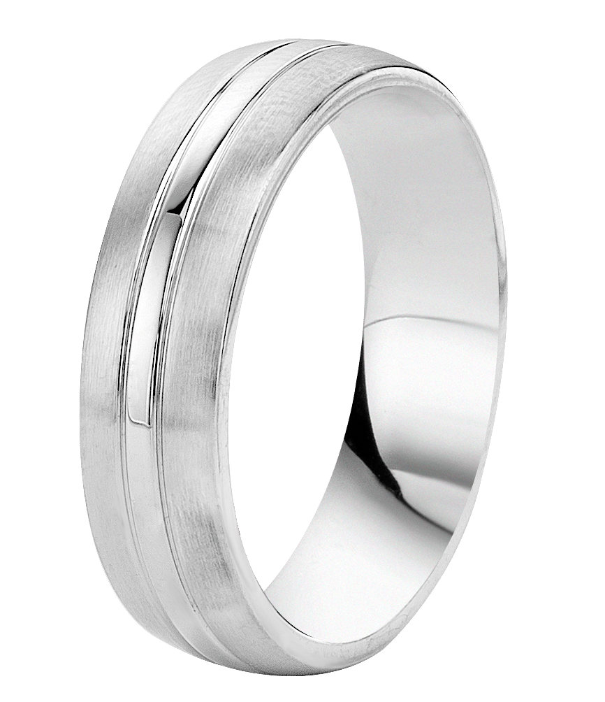Gerecycled stainless steel liefdesring seville heren