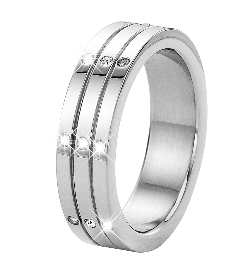 Gerecycleerd stainless steel liefdesring cancun