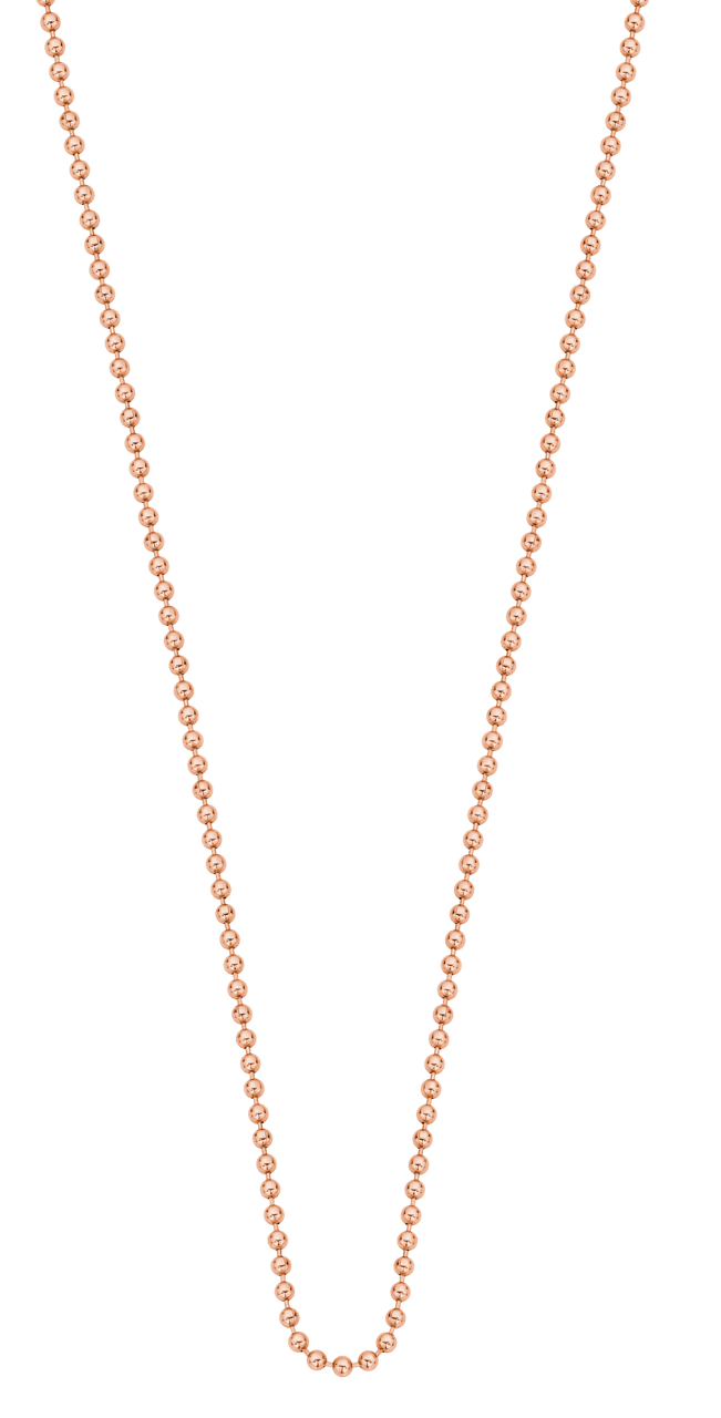 Stainless steel rose plated ketting 60cm