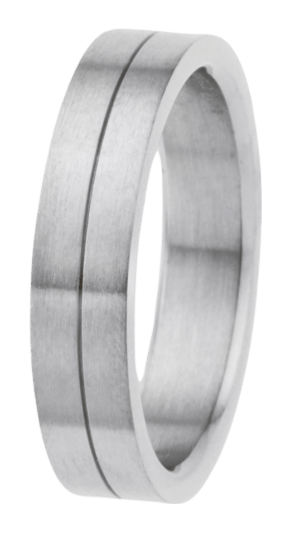 Gerecycled stainless steel vriendschapsring lisbon heren