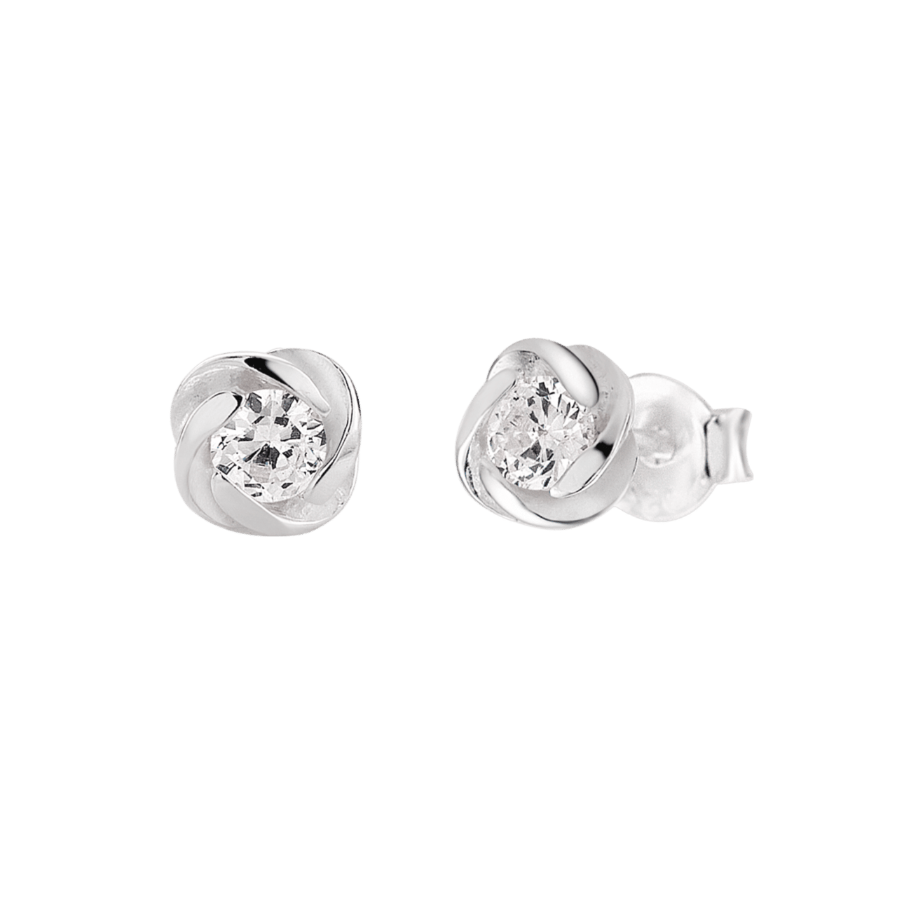 Ohrringe, 925 Silber, mit Zirkonia