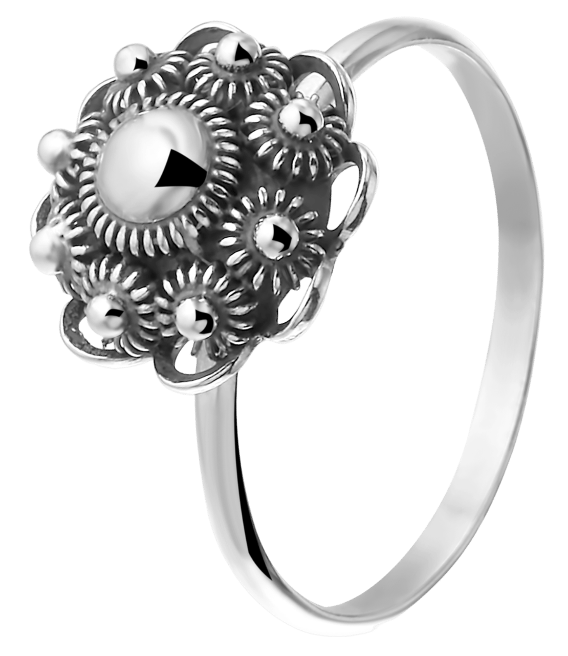 Silberring mit seeländischem Knopf 10 mm