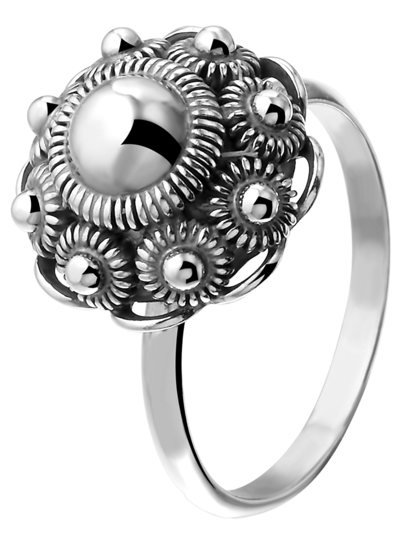 Zilveren ring met Zeeuwse knoop 14mm