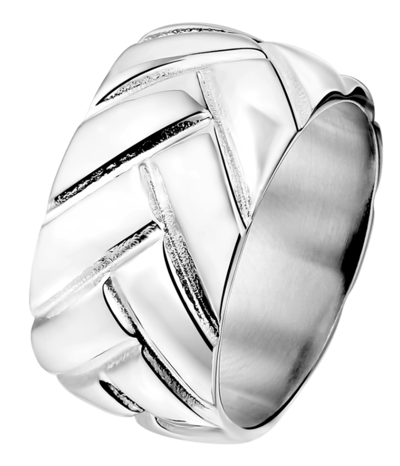 Versilberter Herrenring