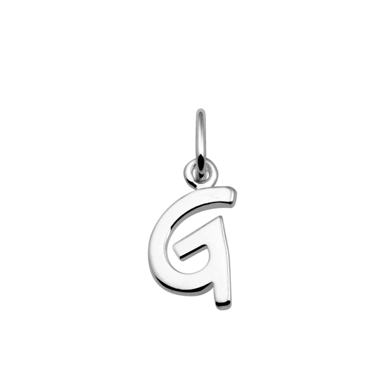 Silberner Buchstabenanhänger G
